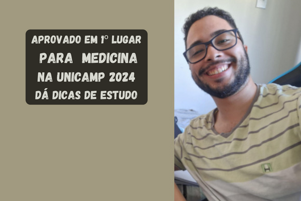No momento, você está visualizando aluno passa em 1º lugar para Medicina estudando em curso on-line