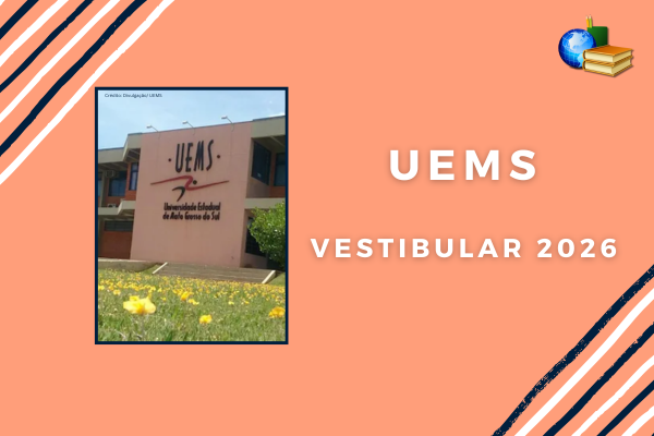 No momento, você está visualizando UEMS recebe inscrição do Vestibular 2026 para 800 vagas