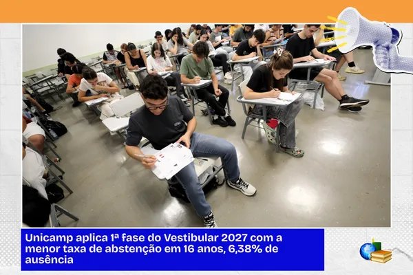 No momento, você está visualizando Unicamp 2027 1ª fase: vestibular tem menor taxa de abstenção em 16 anos